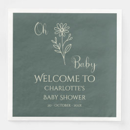 Oh Baby Minimalist Wildflower Baby Shower