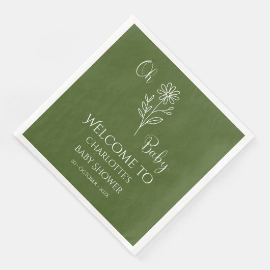 Oh Baby Minimalist Wildflower Baby Shower (コーナー)