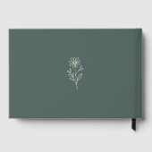 Oh Baby Minimalist Wildflower Baby Shower ゲストブック (裏面)
