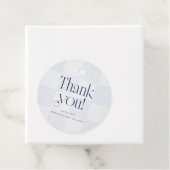 Oh Baby Modern Blue Checkered Baby Shower フェイバータグ (インサイチュ)