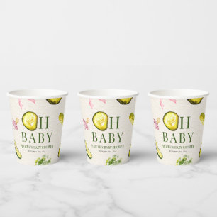 Oh Baby Pickles + Pacifiers ピンクベビーシャワー 紙コップ