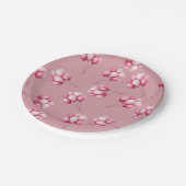 Oh Baby Pink Balloons ペーパープレート (アングル)