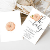 Oh Baby Pumpkin Fall Baby Shower 招待状