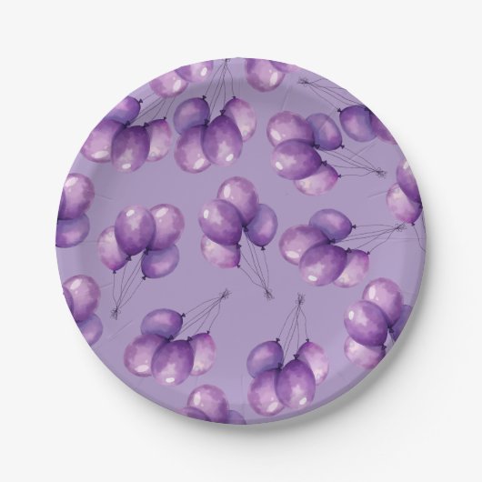 Oh Baby Purple ペーパープレート (正面)
