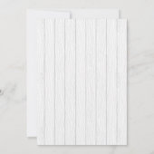 Oh Baby-Q Baby Shower Girl Rustic BBQ 招待状 (裏面)