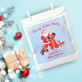 Oh Baby Santa & Mrs. Claus ベビーシャワー フェイバーバッグ