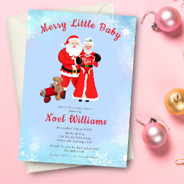 Oh Baby Santa & Mrs. Claus ベビーシャワー 招待状
