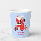 Oh Baby Santa & Mrs. Claus ベビーシャワー 紙コップ (裏面)