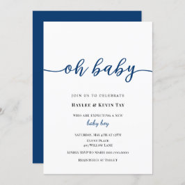 Oh Baby Showerの招待状 招待状