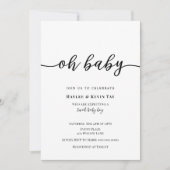 Oh Baby Showerの招待状 招待状 (正面)