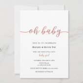 Oh Baby Showerの招待状 招待状 (正面)