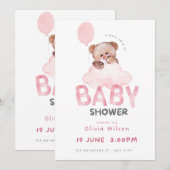 Oh Baby Shower Celebration Design 招待状 (正面/裏面)