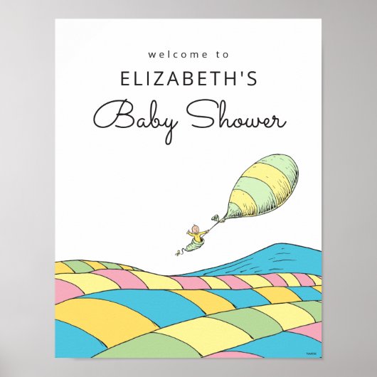 Oh, Baby, the Places You'll Go Baby Shower Poster ポスター (正面)