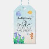 Oh Baby Under Sea Baby Shower ギフトタグ (正面)