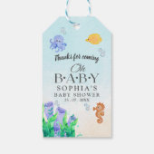 Oh Baby Under Sea Baby Shower ギフトタグ (裏面)