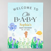 Oh Baby Under Sea Baby Shower ポスター (正面)