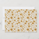 Oh Baby Watercolor Rose Gold Baby Shower 招待状 (裏面)