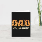 Oh Biscuits Funny Jokes Sarcastic Quote Dad Funny  カード (正面)