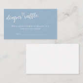 Oh Bohoミニマリスト赤ちゃんシャワーおむつラッフル エンクロージャーカード (正面/裏面)