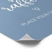 Oh Bohoミニマリスト赤ちゃんシャワーおむつラッフル ポスター (角)