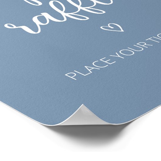 Oh Bohoミニマリスト赤ちゃんシャワーおむつラッフル ポスター (角)