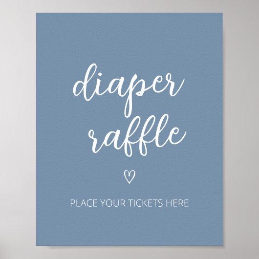 Oh Bohoミニマリスト赤ちゃんシャワーおむつラッフル ポスター (正面)