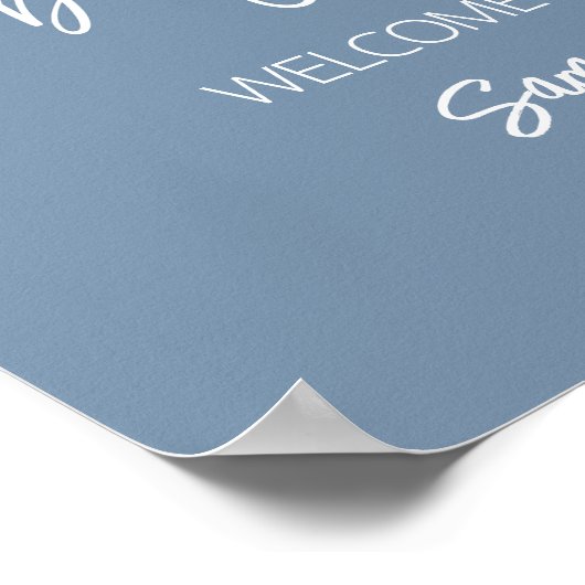 Oh Bohoミニマリスト赤ちゃんシャワーへようこそ ポスター (角)