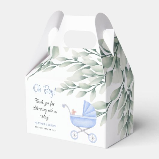 Oh Boyベビーベビーカーとモバイルシャワー フェイバーボックス (正面サイド)