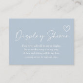 Oh Boyミニマリスト赤ちゃんシャワー表示シャワー エンクロージャーカード (正面)