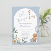 Oh Boyヴィンテージトイベビースシャワー 招待状 (スタンド正面)