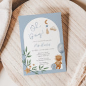 Oh Boyヴィンテージトイベビースシャワー 招待状