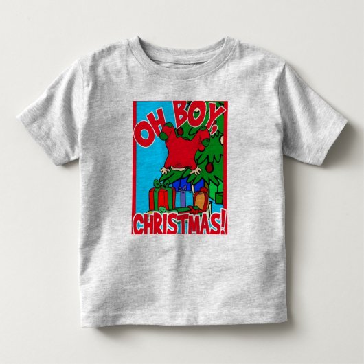Oh Boy – クリスマス トドラーTシャツ (正面)