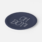OH BOY!!レタリング | ペーパープレート (アングル)
