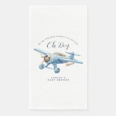 Oh Boy! Adventure Awaits Airplane Boy Baby Shower (正面)