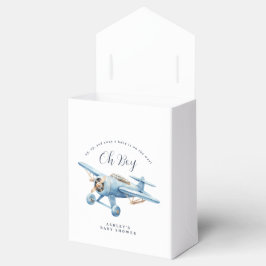 Oh Boy! Adventure Awaits Airplane Boy Baby Shower フェイバーボックス