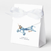 Oh Boy! Adventure Awaits Airplane Boy Baby Shower フェイバーボックス (正面サイド)