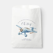 Oh Boy! Adventure Awaits Aviator Boy Baby Shower フェイバーバッグ (正面)