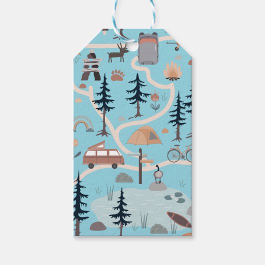 Oh Boy, Adventure Awaits, Blue ギフトタグ (正面)