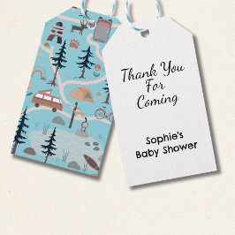 Oh Boy, Adventure Awaits, Blue ギフトタグ