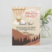 Oh Boy, Adventure Awaits, Hot Air Balloon  サンキューカード (スタンド正面)