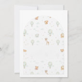 Oh Boy! Adventure Begins Arched Baby Shower Invita 招待状 (裏面)