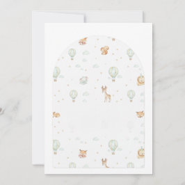 Oh Boy! Adventure Begins Arched Baby Shower Invita 招待状