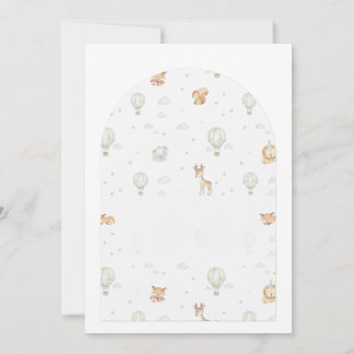 Oh Boy! Adventure Begins Arched Baby Shower Invita 招待状