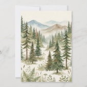 Oh Boy Adventure Woodland Bear Baby Shower 招待状 (裏面)