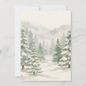 Oh Boy Adventure Woodland Bear Baby Shower 招待状 (裏面)