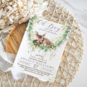 Oh Boy Adventure Woodland Greenery赤ちゃんシャワー 招待状