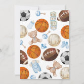 Oh Boy All Star Sport Baby Shower  招待状 (裏面)