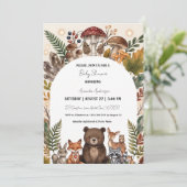 Oh Boy Baby Bear ベビーシャワー 招待状 (スタンド正面)