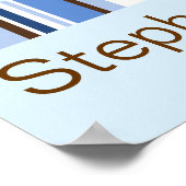 Oh Boy Baby Showerバナー ポスター (角)