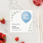 Oh Boy Baby Shower スタンダードカクテルナプキン (インサイチュ)